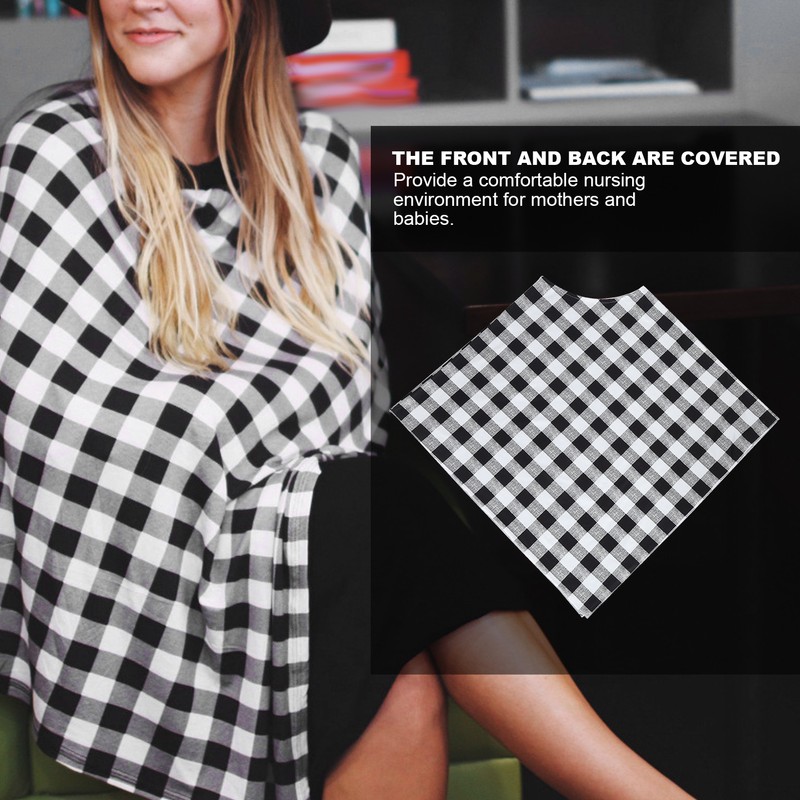 Breastfeeding Scarf Poncho MultiFunction Baby Nursing Cover Infant Car Seat