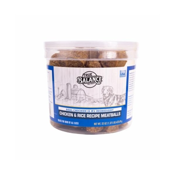 True Balance 22 Oz Chicken & Rice Meatball Dog Treats