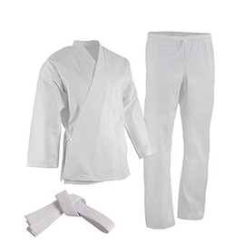 TMA 5 oz. LIGHT WEIGHT KARATE UNIFORMS (WHITE, 6)