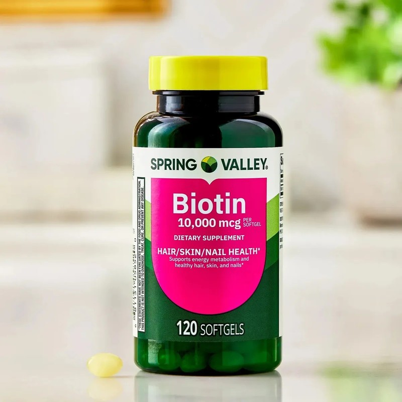 Biotina 10,000mcg (120 Cápsulas) Cabello Hermoso, Uñas Y Piel Sabor