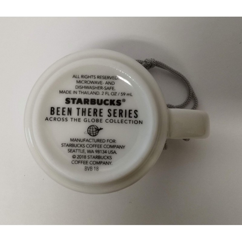 Starbucks New Jersey Been There Collection Ceramic Coffee Demitasse Ornament