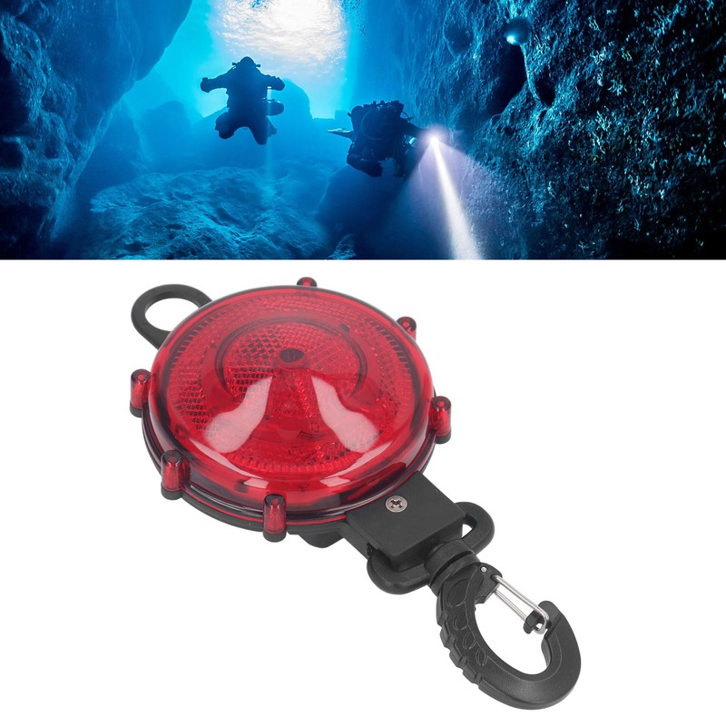 LED Underwater Flash Light ABS Portable BCD Water Float Cylinder