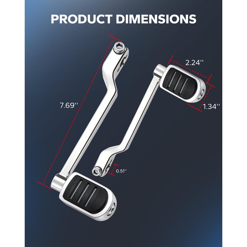 Amazicha Heel Toe Shift Lever Pegs CNC Aluminum Shifter Lever
