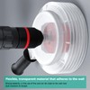 Drill Dust Collector, Pleated Design for Flexible Retraction, Metal Bearing