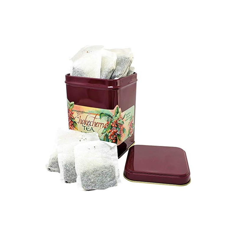 Taste The Wilderness Wild Chokecherry Tea Tin (20 Tea Bags)