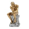Thinker Statue Retro Style Energetic Lines Stable Nonslip Durable Resin