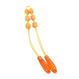 Ipetboom Back Massager Roller for Neck Shoulder Waist Back Manual Massage Tool for Portable Design for Home Office and Travel Use Promotes Relieves Fatigue