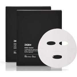 [Japanese Moisture Cream] ZIGEN Men's Face Pack 2 boxes (6 pieces) Special care once a week Serum Moisturizing Dry Skin Men's Sheet Mask Fermented Cosmetics (ZIGEN) 2 boxes (6