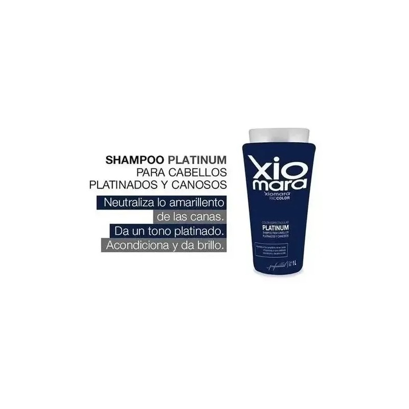 Shampoo Matizador De Canas Profesional Xiomara 1 Lt