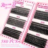 NUHEXRY - Pestañas Postizas Kit Completo, Manga Lashes Con Unión