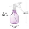 Youngever 6 Pack 8 Ounce Empty Plastic Spray Bottles (Purple)