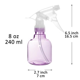 Youngever 6 Pack 8 Ounce Empty Plastic Spray Bottles (Purple)