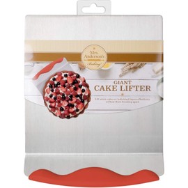 Mrs. Anderson's Baking - Espátula gigante para tartas, acero inoxidable con mango de silicona antideslizante
