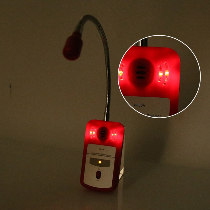 1Pc Portable Combustible Natural Gas Leak Detector Tester with Sound