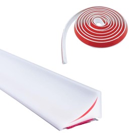 Self Adhesive Silicone Waterproof Shower Water Strip Dam Shower Threshold Water Dam Water Barrier for Sink Bathroom and Kitchen Shower Guard Corner Water Retaining Dam Strip (67inch, White)