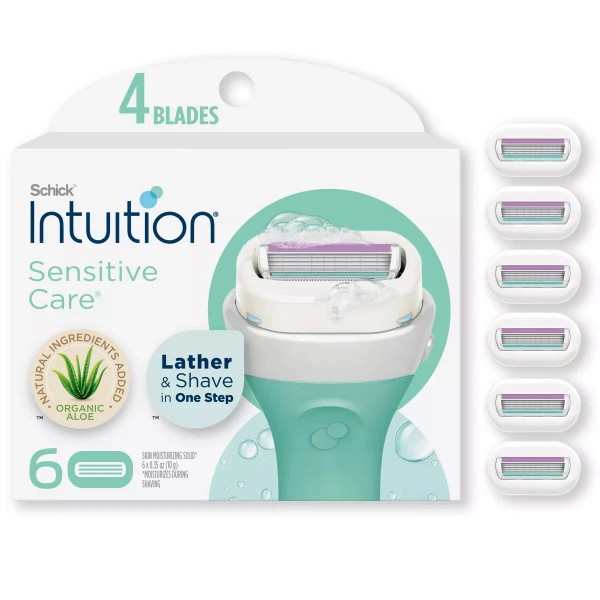 Unbranded Schick Intuition Sensitive Care Womens Razor Blade Refills 6