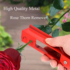 Flower Rose Thorn Remover Leaf Burrs Pliers Kit Stripper Stripping Tool with Scissors, Glove for Garden Floral Making, Florist Supplies