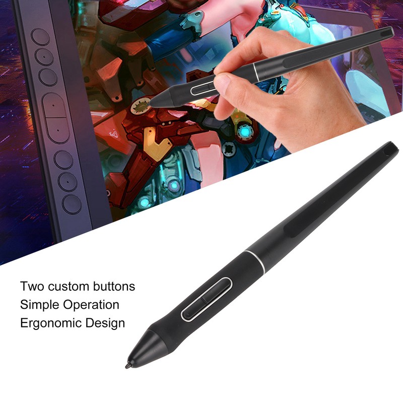 Stylus Pen 8192 Level ±60° Tilt Function Black Tablet Stylus