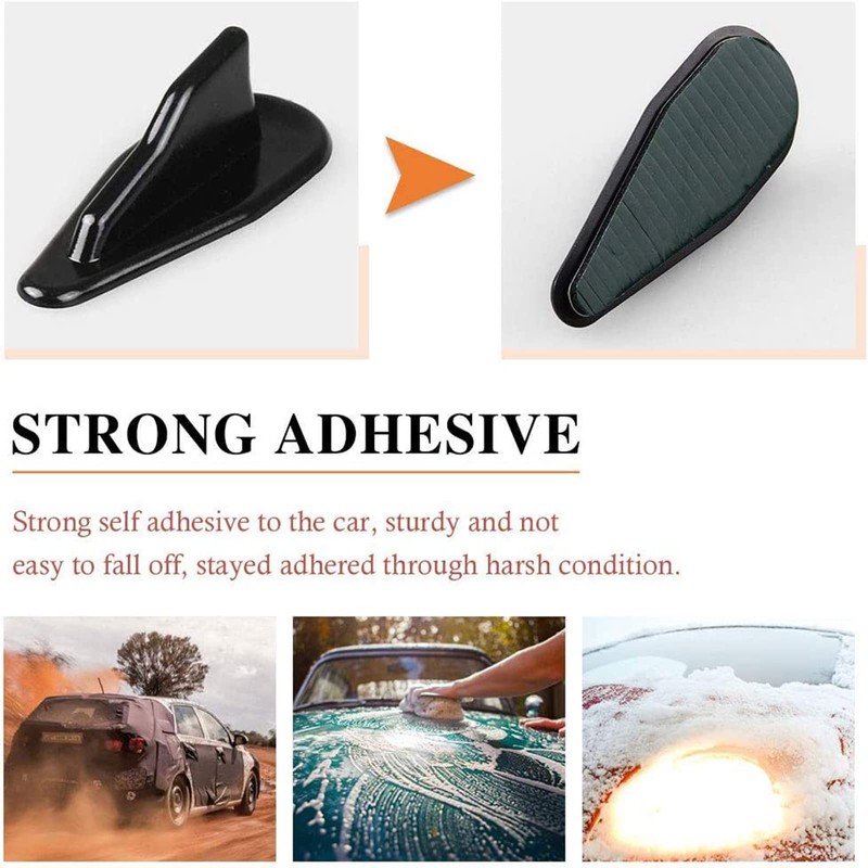 RULLINE 10pcs/Set Diffuser Shark Fin Kit Compatible with Spoiler Roof