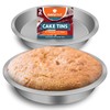 2pk 8 Inch Cake Tin | Durable Stainless Steel Round