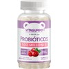 Gomitas V-PROB con probioticos sabor arandano, frasco con 60 gomitas
