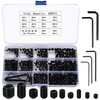 Set Screws Assortment Kit, 400 Pcs M3/M4/M5/M6/M8 Allen Head Hex