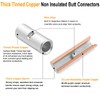 SVAAR 500PCS Non Insulated Butt Connectors 6-26 Gauge Butt Splice