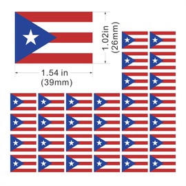 Womaha 30 Sheets Puerto Rico Flag Temporary Tattoos for Kids Adults Fans Fake Face Tattoo Stickers