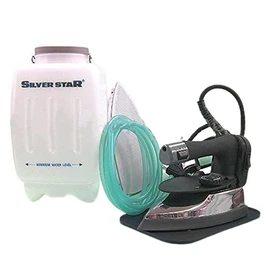 Silver Star ES-300 Gravity Feed Industrial Electric Steam Iron Set