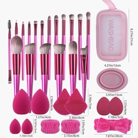 LHLXZQ Make-up Pinsel Set, Professionelles Makeup Brushes Set Geschenk Set für Gesicht Foundation Rouge Lidschatten Kontur Concealer Aufhellung, Beauty Egg Zufällige Farbe#2