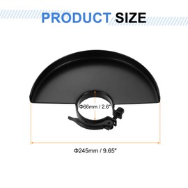 sourcing map Grinder Guard 9" 245mm Dia Metal Adjustable Angle Grinder Guards Protector Cover Wheel Cover Replacement Accessories