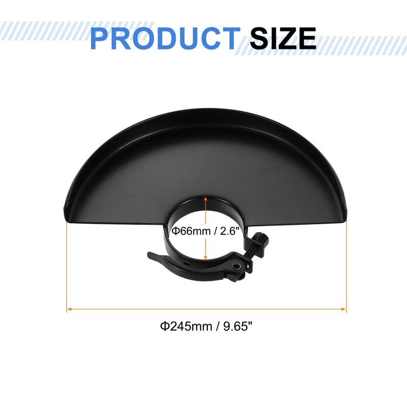 sourcing map Grinder Guard 9" 245mm Dia Metal Adjustable Angle