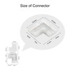 Tatazone 8pcs 2PIN Transparent T Shape COB Connectors for Single