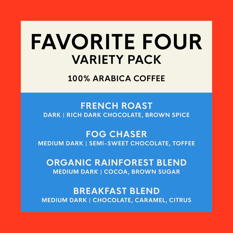 San Francisco Bay K-Cup Coffee Pods Favorite Four Variety Pack