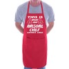 Print4U Awesome Chef Funny Fathers Day BBQ Cooking Novelty Apron