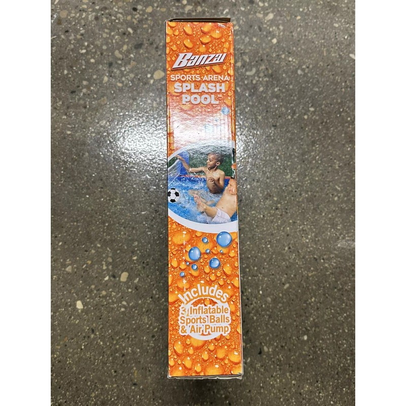 Banzai Sports Arena Splash Pool, 4-in-1 Inflatable Activity Play Center