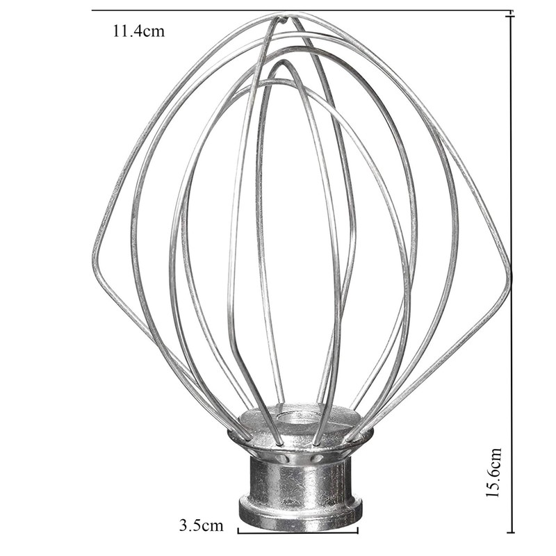 6-Wire Whip Attachment Fits KitchenAid Tilt-Head Stand Mixer Replace K45WW,