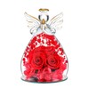 SHGarden Angel Rose Figurines Gifts for Women, Preserved Flowers Rose