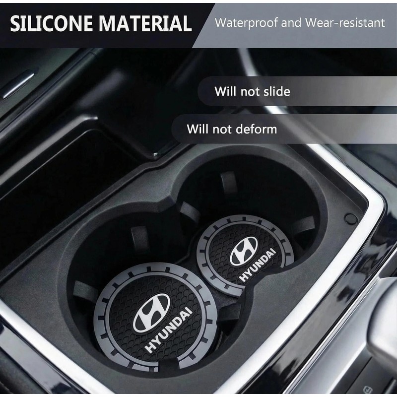 Car Cup Coasters, for Hyundai Sonata Santa Fe Sport Tucson