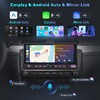 Hikity 17,5 cm Estéreo de coche inalámbrico CarPlay y Android