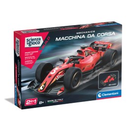 Clementoni - Supercar Model Kit - Racing Car - Science and Game Build, Car F1 Red for Building, Mechanics for Children 8 Years, Made in Italy, 19369