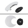 MovFlax Desk Grommet 2 Inch (50 mm) Pack of 5-Silver