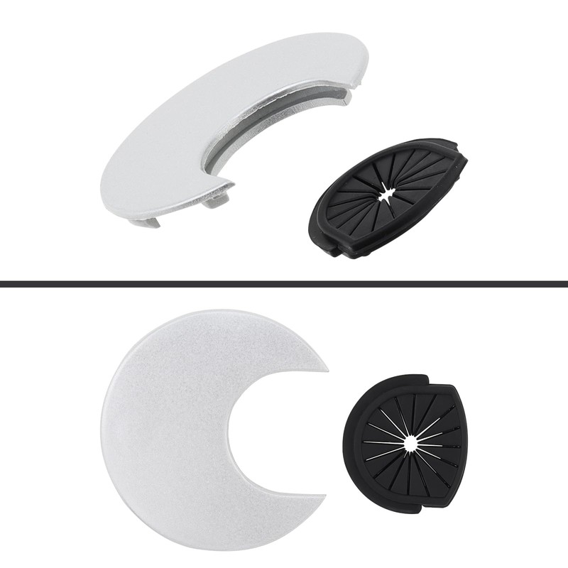 MovFlax Desk Grommet 2 Inch (50 mm) Pack of 5-Silver