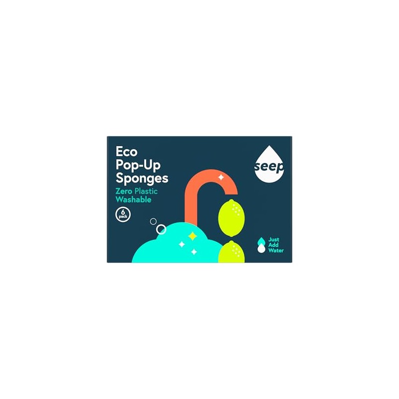Seep Pop-up Eco Cleaning Sponges - For Kitchen Bathroom Dishwashing