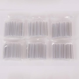 600pcs 2.6mm Dia 60mm Length Heat Shrinkable Tube 1.0mm Steel Needle Popular Clear PE Fiber Splice Tubes Optical Fiber Fusion Splice Protection Sleeves(Pre-Shrunk)