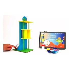 Monkits Education Elevador Electrónico Para Armar Juguete Didáctico, Mecánico