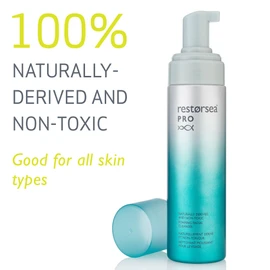 Restorsea PRO Foaming Cleanser – Sulfate-Free Face Wash with Aquabeautine XL® & Songyi Mushroom – Gently Exfoliates, Brightens, Clears Pores – For Normal to Oily Skin, Hypoallergenic 6.7 Oz