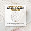 Cotton Waffle Towel, Highly Absorbent, Quick-Drying, Double Gauze Hem with