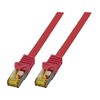 Cavo Patch Cat.7 Plug RJ45 6A S/FTP LSZH 0,5m Rosso