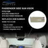Right Passenger Side Sun Visor Beige Compatible with 2016-2022 Honda